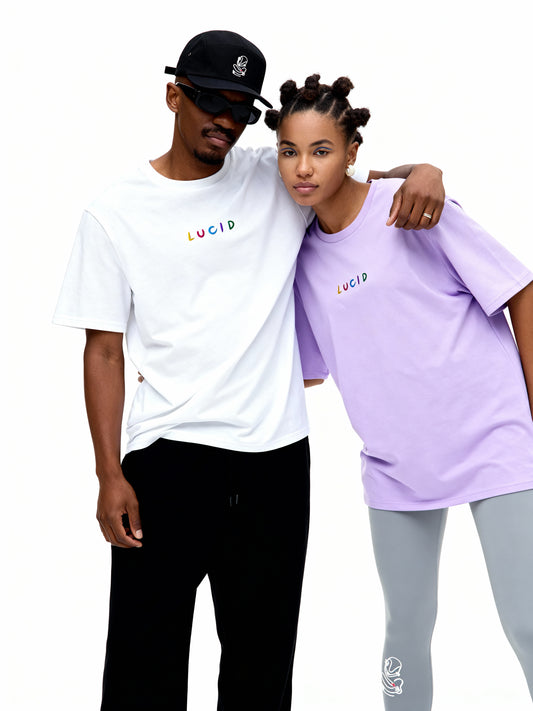 Lucid Embroidered – Classic Organic Tee (Need size chart)