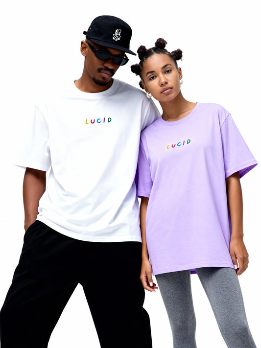 Lucid Embroidered – Classic Organic Tee (Need size chart)