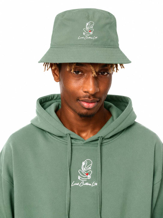 I love you - Organic Bucket Hat husk! + check colors