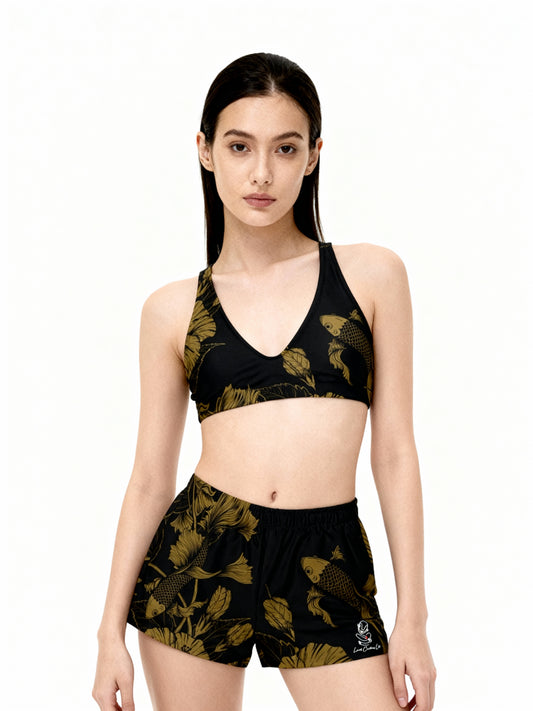 Brown Koi - Women’s Recycled Active shorts