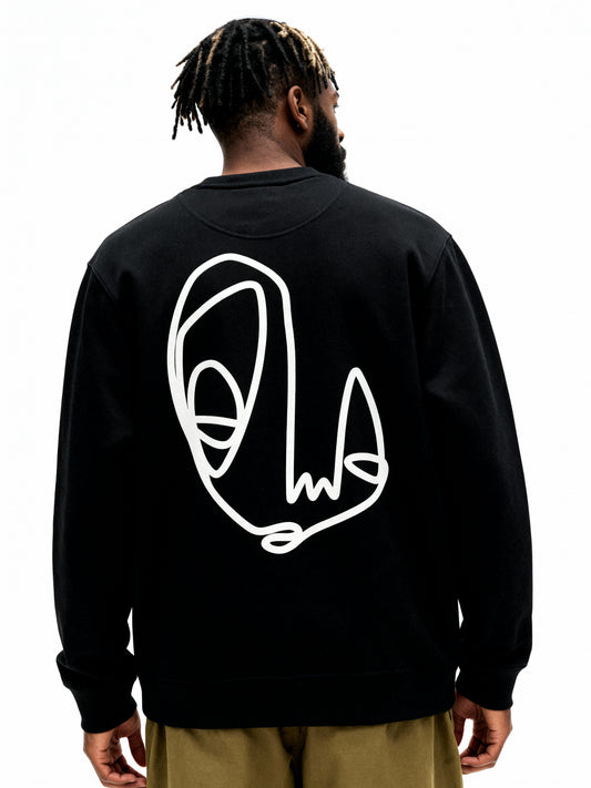 Back Face - Classic Organic Sweatshirt