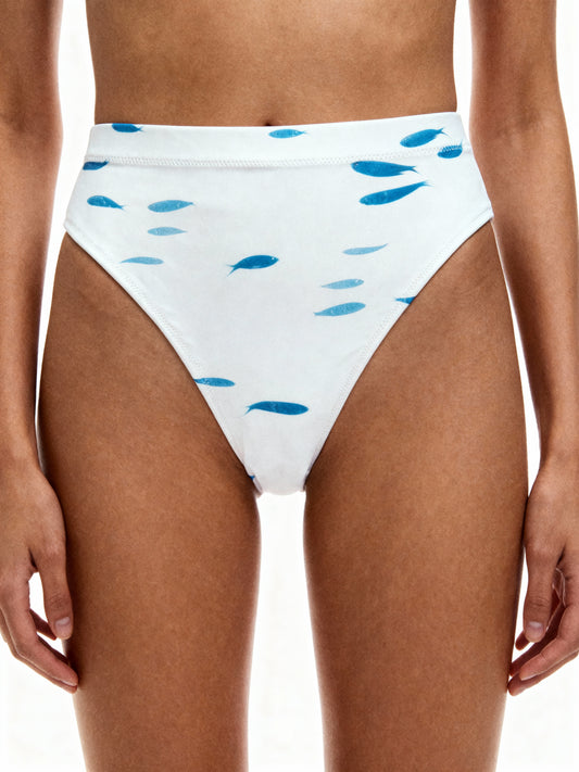 Blue Fish - Recycled High Waist bikini bottom (New Descriptions Done)